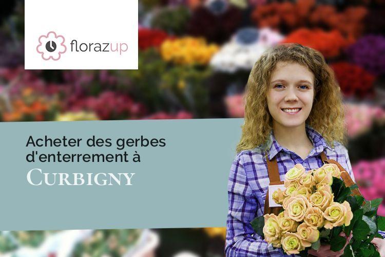 couronnes florales pour une crémation à Curbigny (Saône-et-Loire/71800)