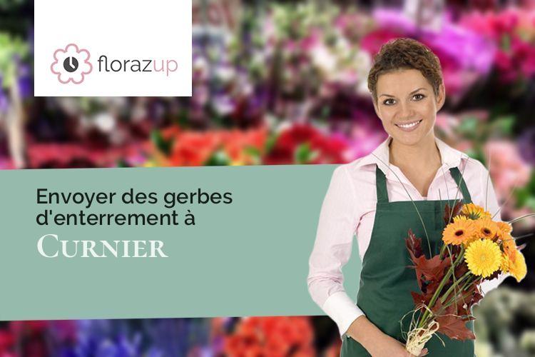 créations florales pour des funérailles à Curnier (Drôme/26110)