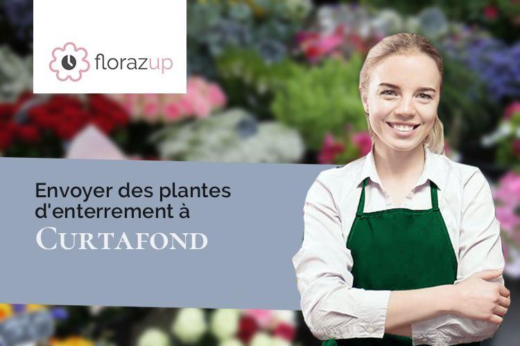 fleurs deuil pour un deuil à Curtafond (Ain/01310)