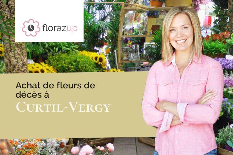 couronnes de fleurs pour des obsèques à Curtil-Vergy (Côte-d'Or/21220)