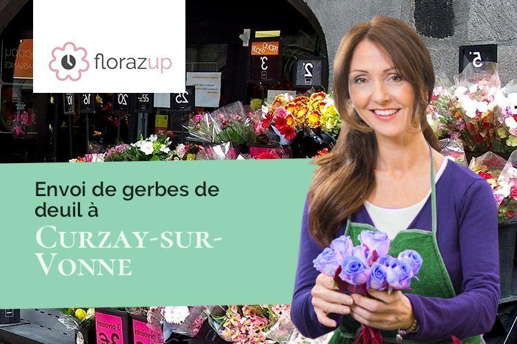 compositions de fleurs pour un deuil à Curzay-sur-Vonne (Vienne/86600)