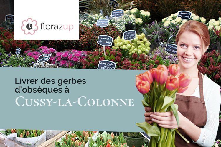 coupes de fleurs pour un enterrement à Cussy-la-Colonne (Côte-d'Or/21360)