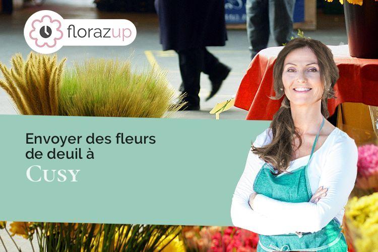 compositions florales pour un décès à Cusy (Haute-Savoie/74540)