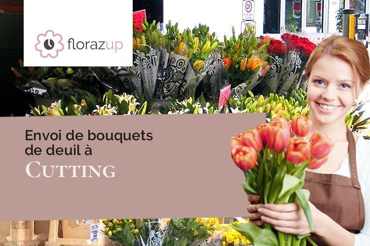 couronnes florales pour un décès à Cutting (Moselle/57260)