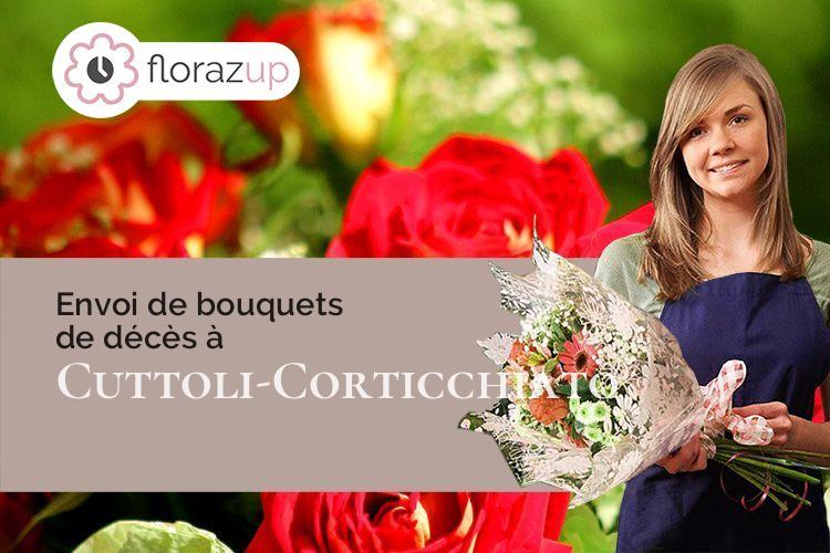 coeur de fleurs pour des obsèques à Cuttoli-Corticchiato (Corse/20167)
