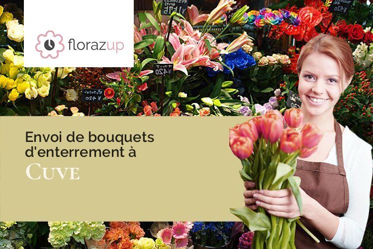 bouquets de fleurs pour un deuil à Cuve (Haute-Saône/70800)