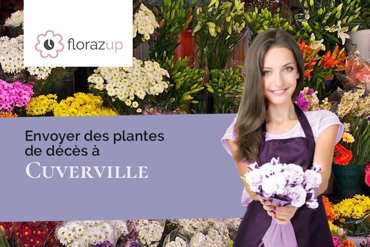 gerbes de fleurs pour un décès à Cuverville (Eure/27700)