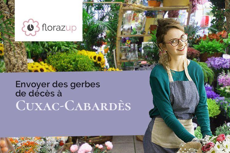 coeurs de fleurs pour un décès à Cuxac-Cabardès (Aude/11390)