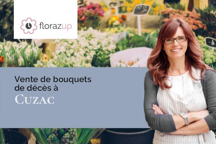 coupes de fleurs pour un enterrement à Cuzac (Lot/46270)