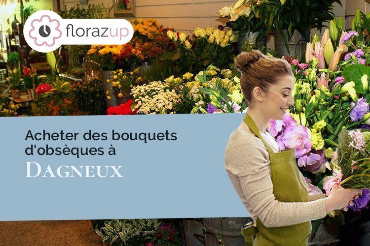 couronnes de fleurs pour des obsèques à Dagneux (Ain/01120)