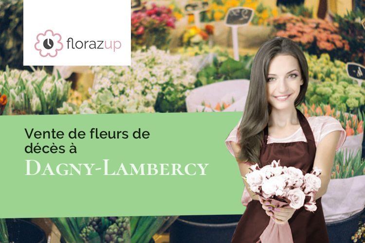 créations de fleurs pour un deuil à Dagny-Lambercy (Aisne/02140)