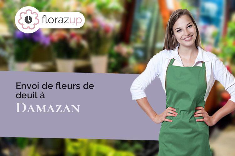 couronnes florales pour des obsèques à Damazan (Lot-et-Garonne/47160)