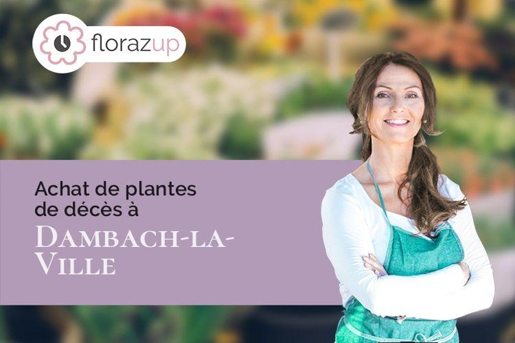 compositions florales pour un décès à Dambach-la-Ville (Bas-Rhin/67650)