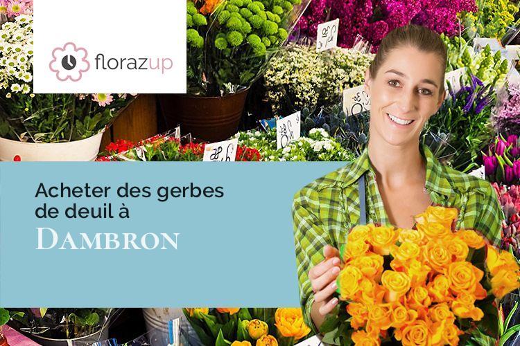 couronnes florales pour un enterrement à Dambron (Eure-et-Loir/28140)