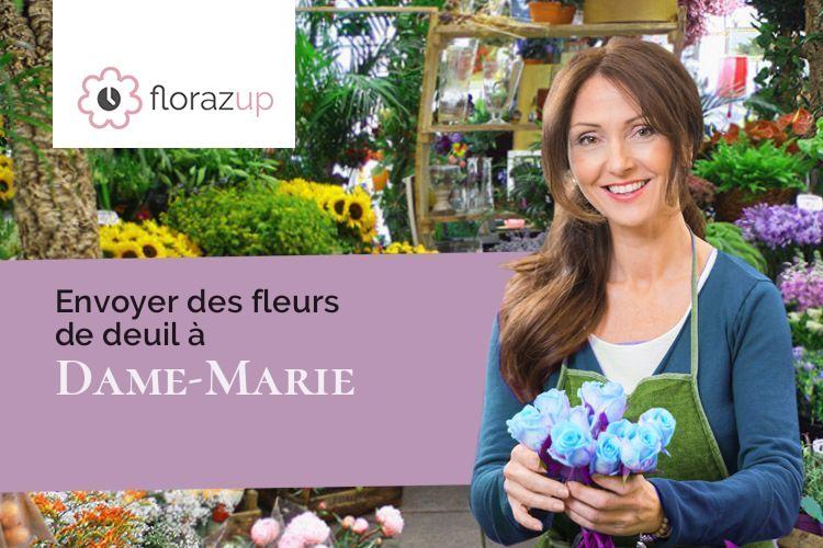 gerbes de fleurs pour un deuil à Dame-Marie (Eure/27160)