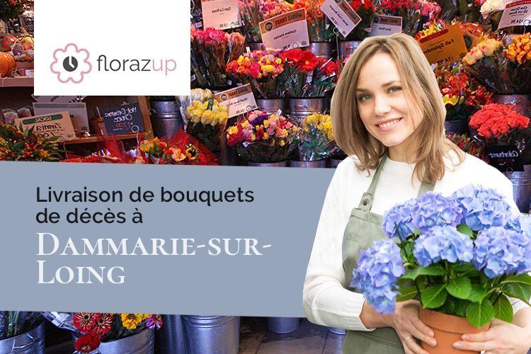 créations de fleurs pour un enterrement à Dammarie-sur-Loing (Loiret/45230)