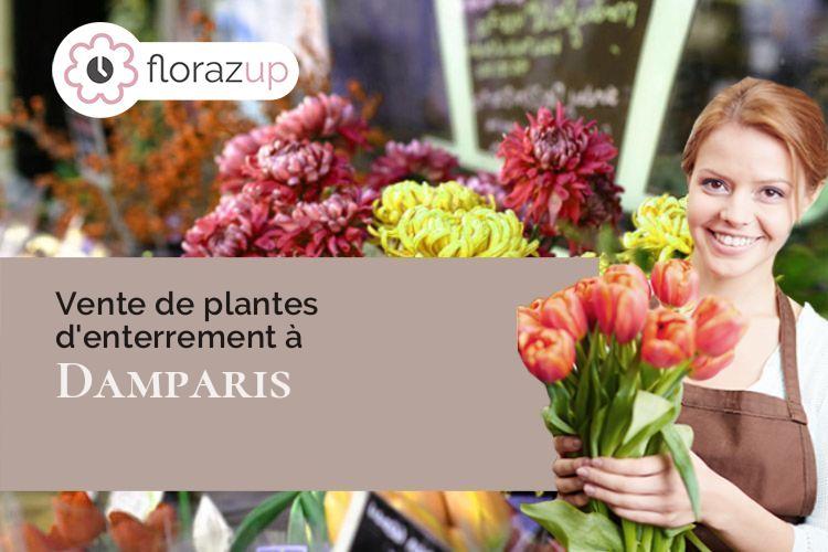 coeur de fleurs pour un décès à Damparis (Jura/39500)