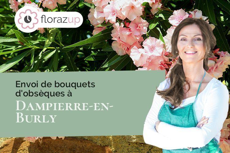 créations florales pour un enterrement à Dampierre-en-Burly (Loiret/45570)