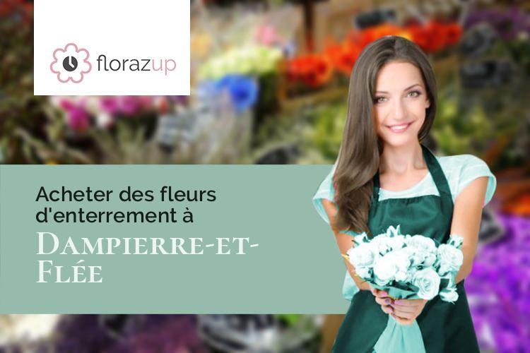 gerbes de fleurs pour un deuil à Dampierre-et-Flée (Côte-d'Or/21310)