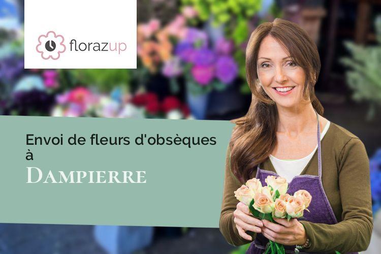 compositions de fleurs pour des obsèques à Dampierre (Haute-Marne/52360)