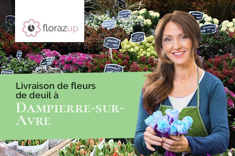 couronnes florales pour un enterrement à Dampierre-sur-Avre (Eure-et-Loir/28350)