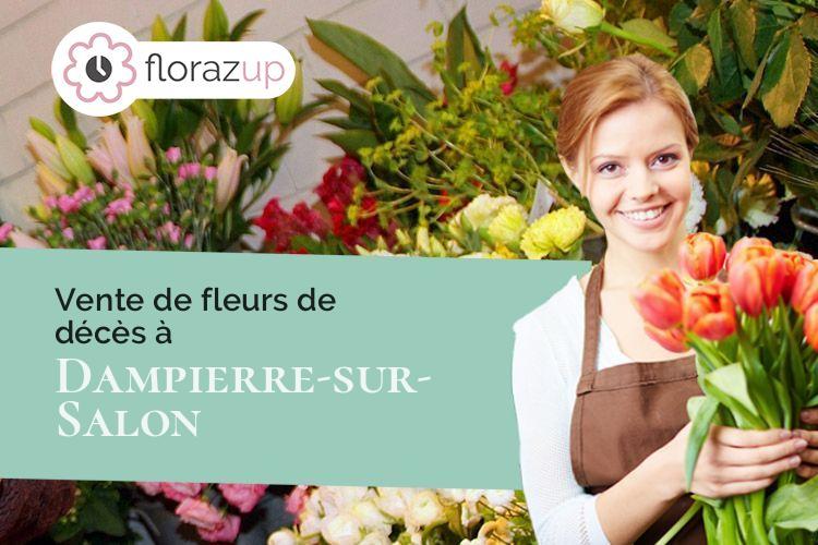 créations florales pour un enterrement à Dampierre-sur-Salon (Haute-Saône/70180)