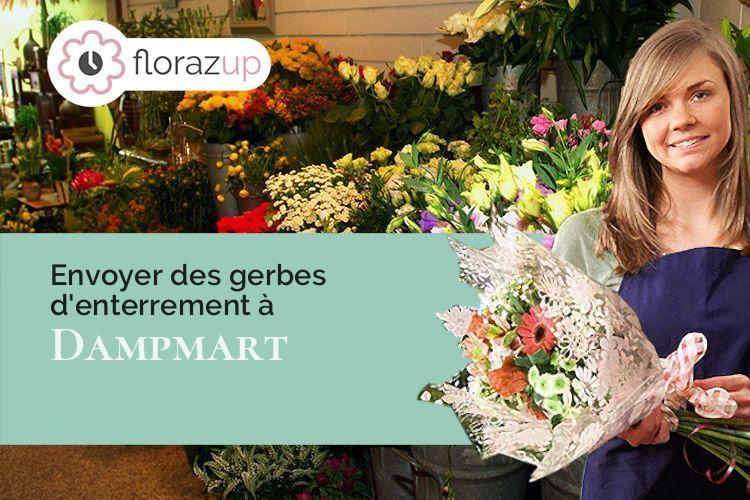 couronnes de fleurs pour des obsèques à Dampmart (Seine-et-Marne/77400)