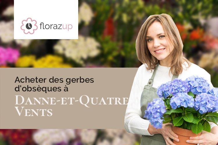 gerbes de fleurs pour un enterrement à Danne-et-Quatre-Vents (Moselle/57370)