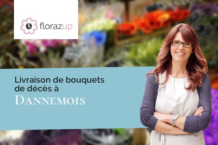 fleurs deuil pour des funérailles à Dannemois (Essonne/91490)