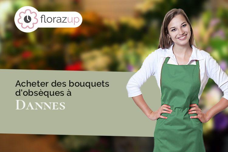 croix de fleurs pour des obsèques à Dannes (Pas-de-Calais/62187)