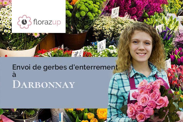 bouquets de fleurs pour des funérailles à Darbonnay (Jura/39230)