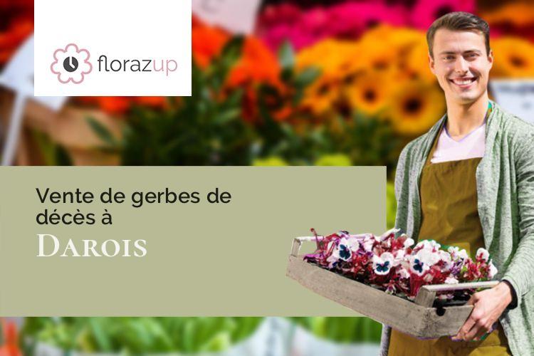 fleurs deuil pour un enterrement à Darois (Côte-d'Or/21121)