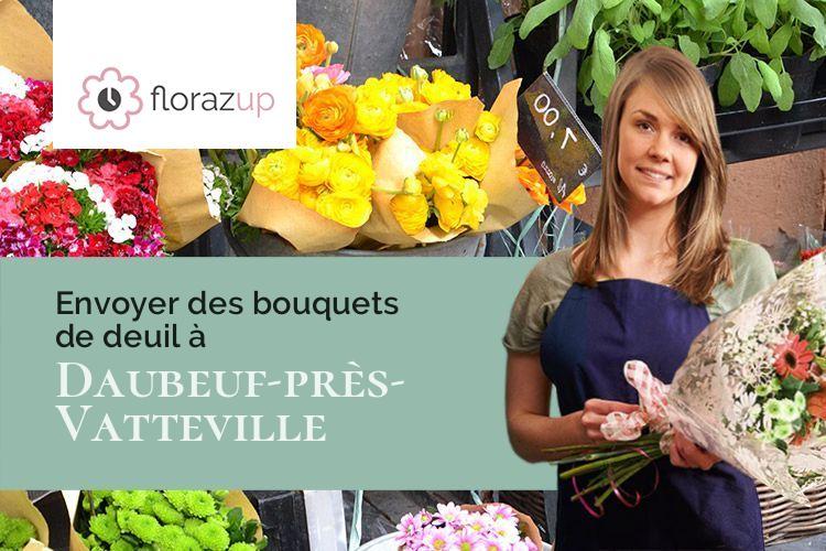 fleurs deuil pour un enterrement à Daubeuf-près-Vatteville (Eure/27430)