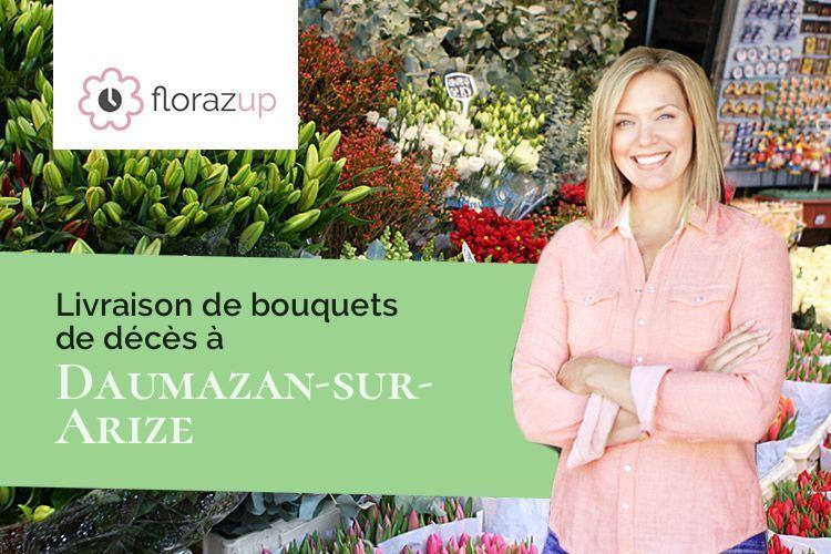 bouquets de fleurs pour un deuil à Daumazan-sur-Arize (Ariège/09350)