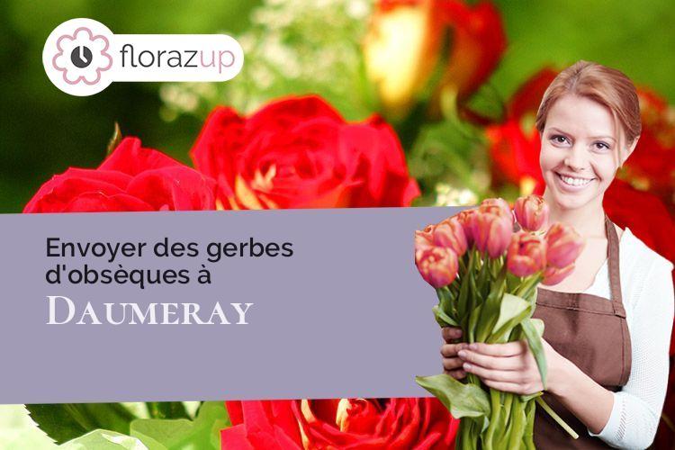 gerbes de fleurs pour un décès à Daumeray (Maine-et-Loire/49640)