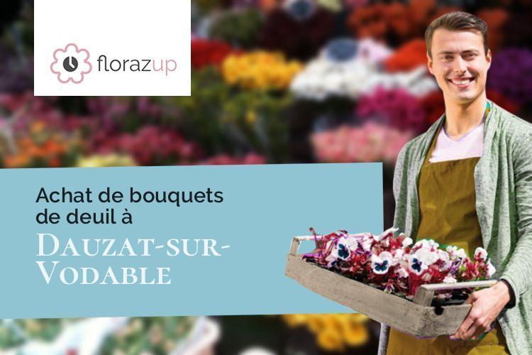 compositions florales pour un enterrement à Dauzat-sur-Vodable (Puy-de-Dôme/63340)
