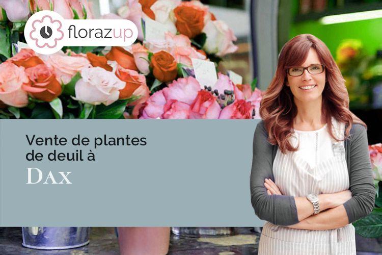 couronnes florales pour un deuil à Dax (Landes/40100)