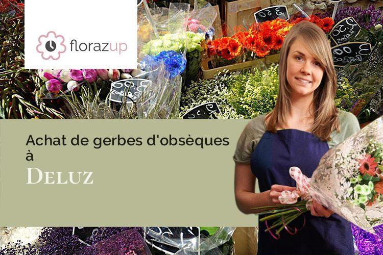 compositions florales pour un enterrement à Deluz (Doubs/25960)