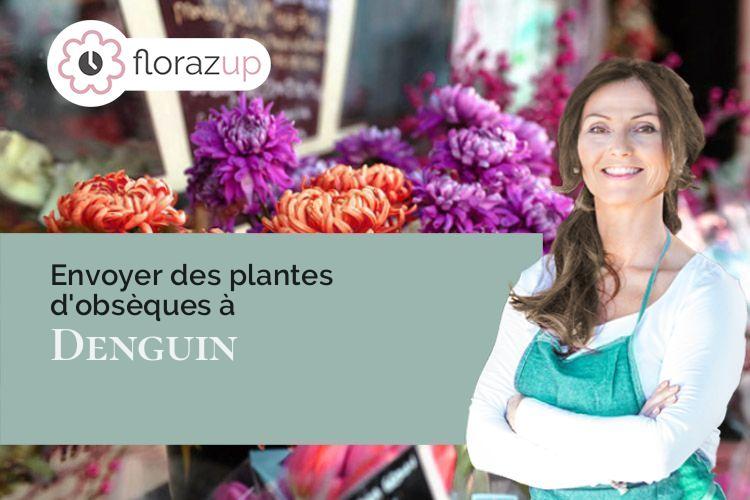 couronnes de fleurs pour des funérailles à Denguin (Pyrénées-Atlantiques/64230)