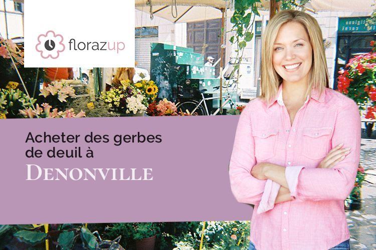 gerbes de fleurs pour un enterrement à Denonville (Eure-et-Loir/28700)