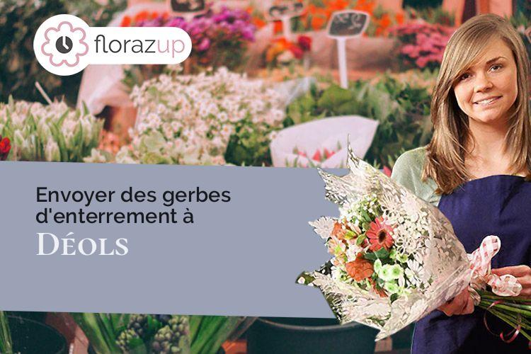 compositions florales pour un enterrement à Déols (Indre/36130)