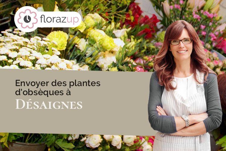 compositions florales pour un enterrement à Désaignes (Ardèche/07570)