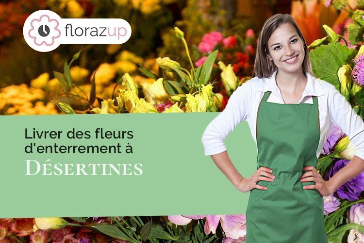 compositions de fleurs pour une crémation à Désertines (Allier/03630)