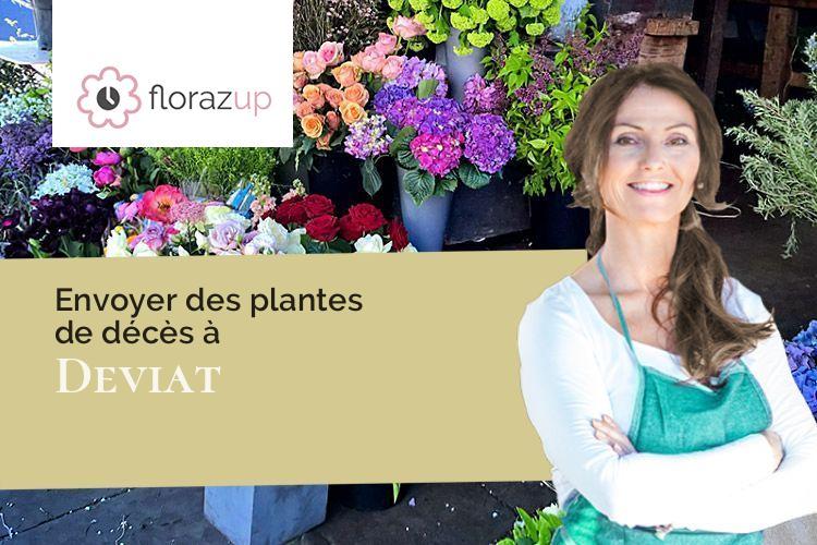couronnes florales pour des funérailles à Deviat (Charente/16190)