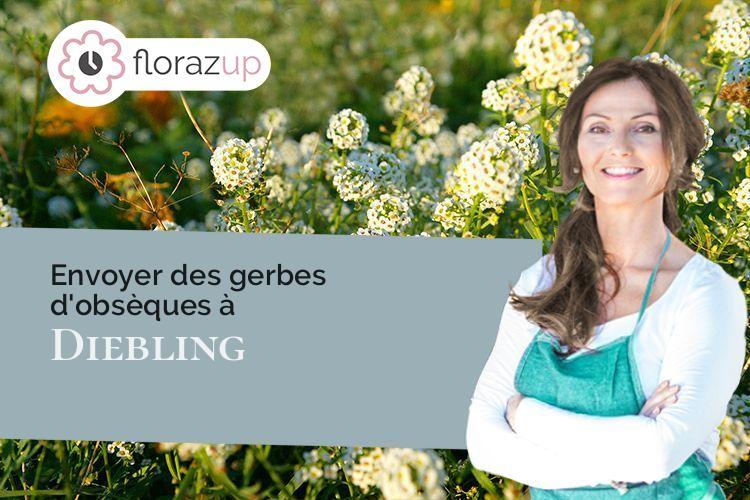 bouquets de fleurs pour des obsèques à Diebling (Moselle/57980)