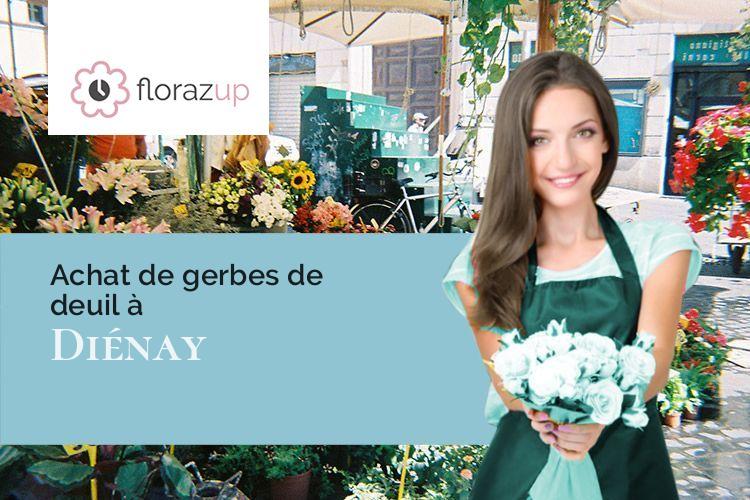 coeurs de fleurs pour un deuil à Diénay (Côte-d'Or/21120)