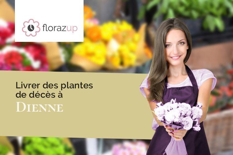 fleurs deuil pour une crémation à Dienne (Cantal/15300)