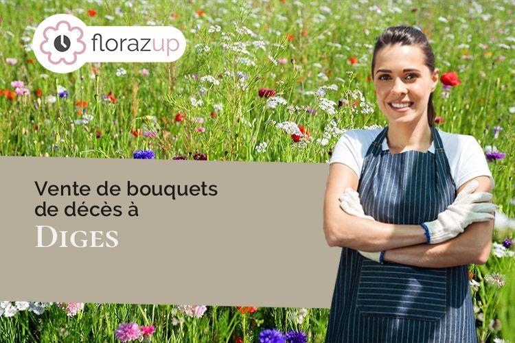coupes de fleurs pour un deuil à Diges (Yonne/89240)
