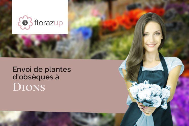 couronnes florales pour un décès à Dions (Gard/30190)