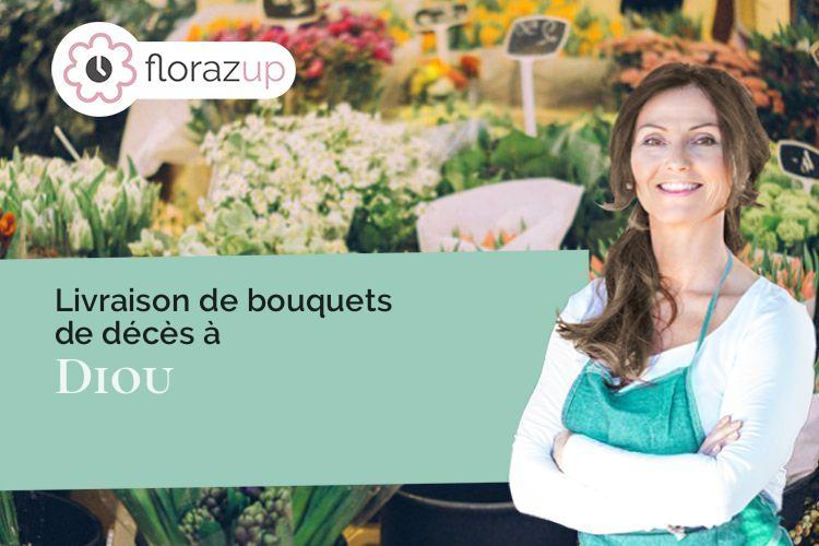 compositions de fleurs pour un enterrement à Diou (Allier/03290)